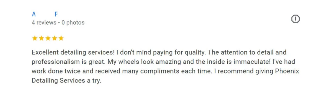 Review of detailing in Portsmouth, Virginia