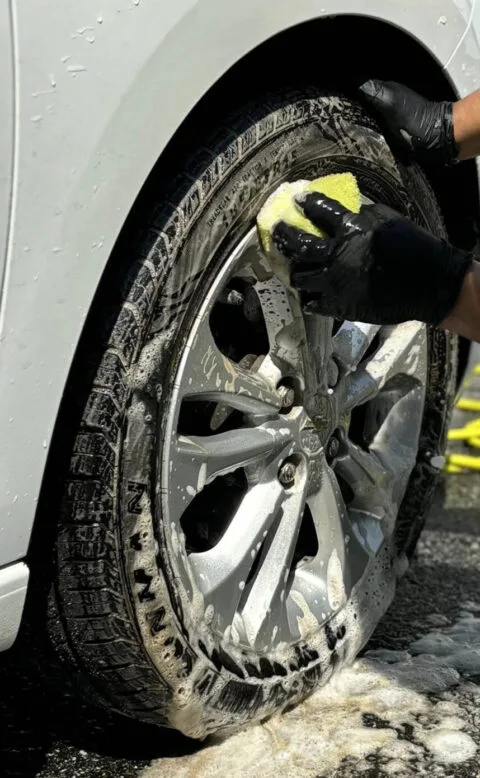 Exterior detailing and tire cleaning in Hampton Roads, VA