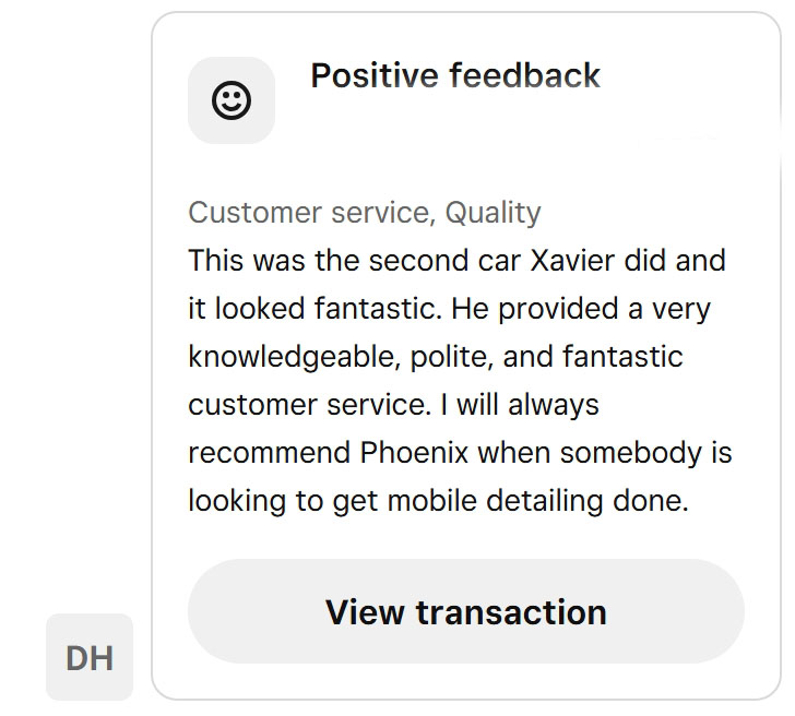 Testimonial return client