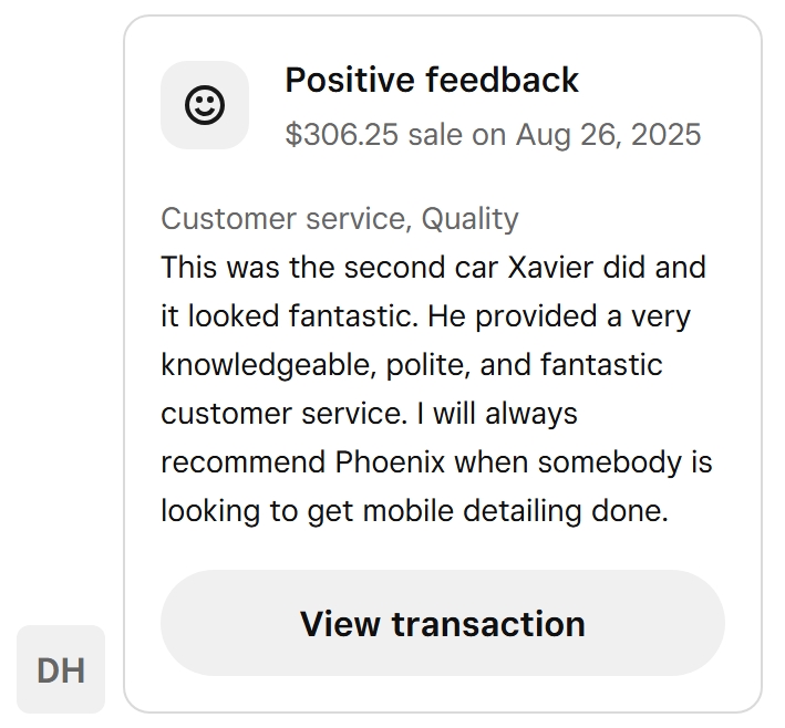testimonial mobile detailing richmond va
